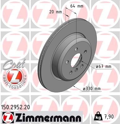 Zimmermann Disque de frein 150.2948.20 pour BMW